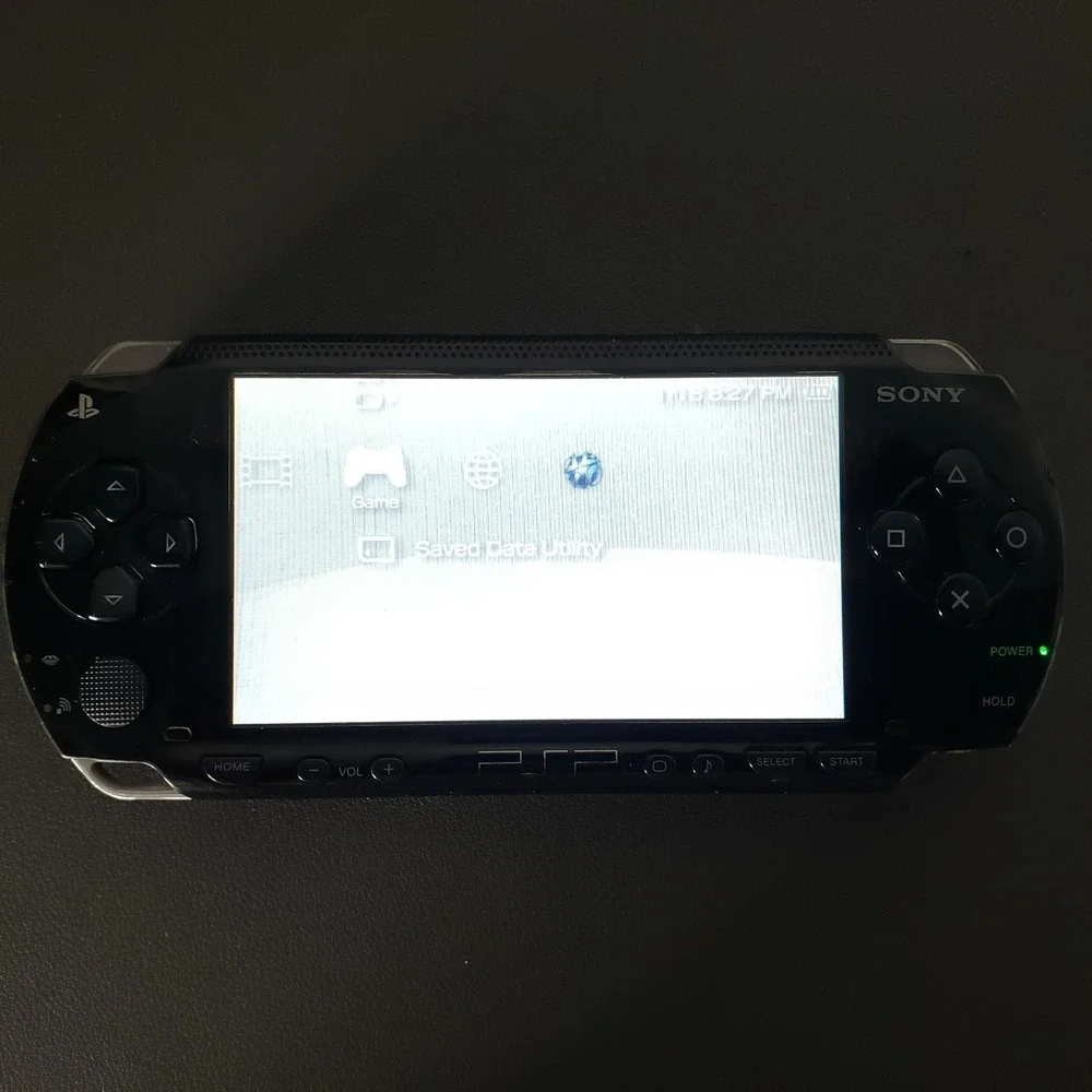 Sony PSP 1000 Handheld System Bundle Black w/ 5 UMDs, 32GB Memory Card Tested